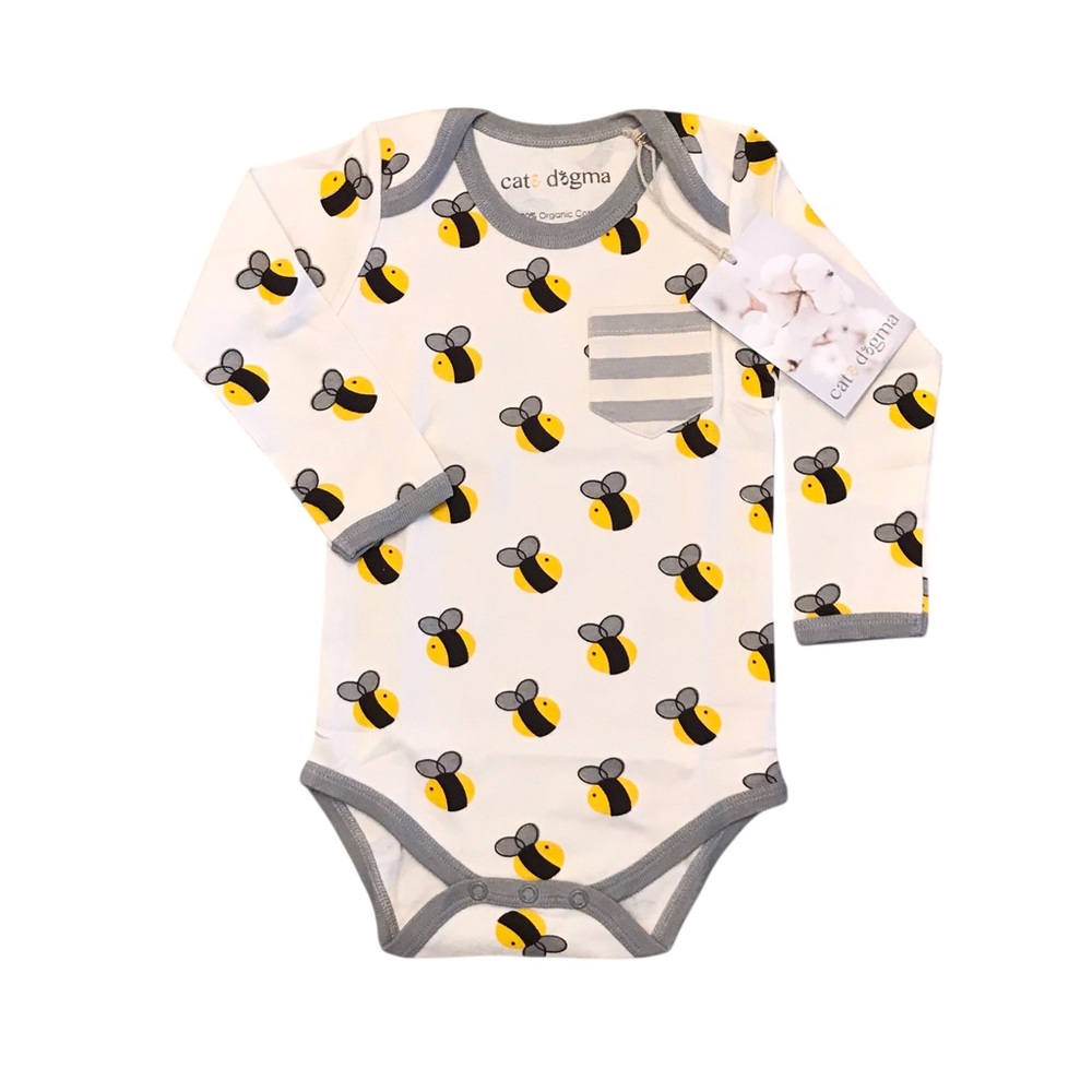 🆕 Cat & Dogma Organic Bee Onesie